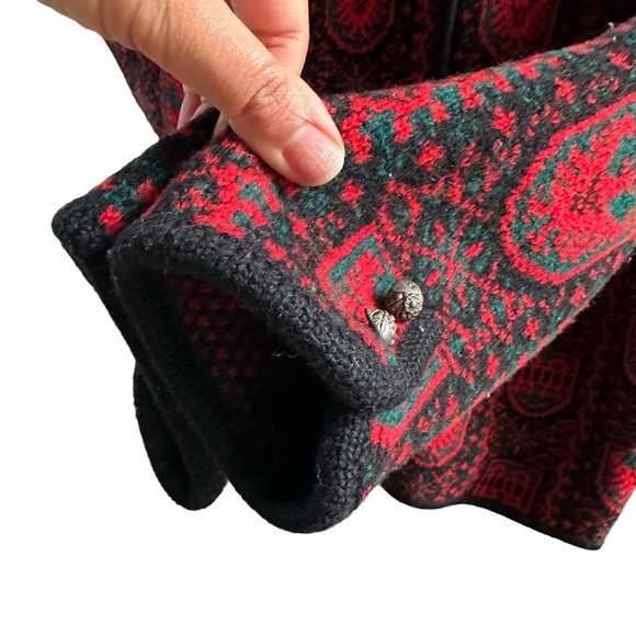 Vintage Womens Wool‎ Knitted Cardigan Open Front Button Sweater - Picture 5 of 12